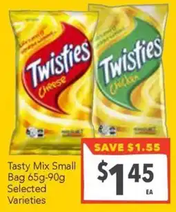 Supa Valu Twisties Tasty Mix Small Bag offer