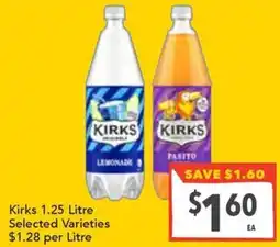 Supa Valu Kirks 1.25 Litre Selected Varieties offer