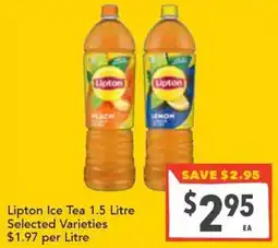 Supa Valu Lipton Ice Tea Selected Varieties offer