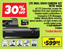 Autobarn Thinkware LTE Dual Dash Camera Kit offer
