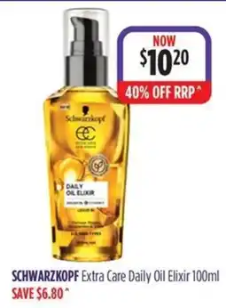 Wizard Pharmacy Schwarzkopf Extra Care Daily Oil Elixir offer