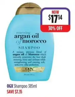 Wizard Pharmacy OGX renewing argan oil of morocco shampoo offer