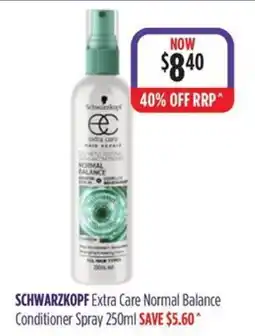 Wizard Pharmacy Schwarzkopf Extra Care Normal Balance Conditioner Spray offer