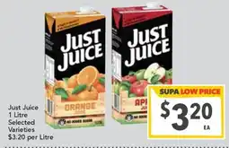 Supa Valu Just Juice offer