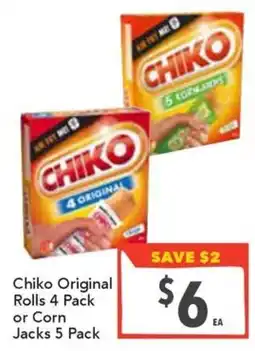Supa Valu Chiko Original Rolls offer