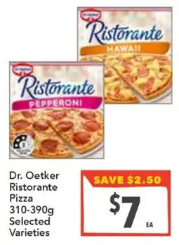 Supa Valu Dr. Oetker Ristorante Pizza Selected Varieties offer
