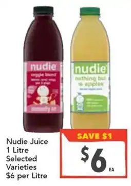 Supa Valu Nudie Juice Selected Varieties offer