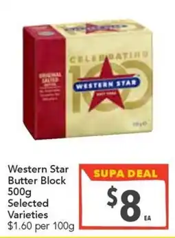 Supa Valu Western Star Butter Block offer