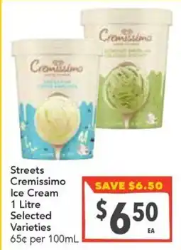 Supa Valu Streets Cremissimo Ice Cream offer