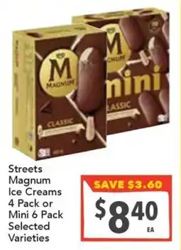 Supa Valu Streets Magnum Ice Creams offer