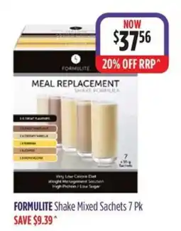 Wizard Pharmacy Formulite Shake Mixed Sachets offer