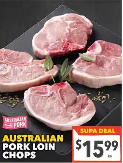 Supa Valu Australian Pork Loin Chops offer