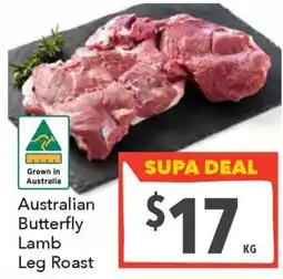 Supa Valu Australian Butterfly Lamb Leg Roast offer