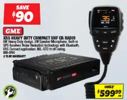 Autobarn GME XRS Heavy Duty Compact UHF CB Radio offer