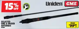 Autobarn Selected GME & Uniden Antennas offer
