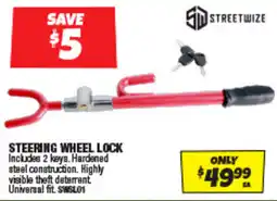 Autobarn Streetwize Steering Wheel Lock offer