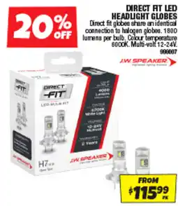 Autobarn Direct Fit LED Headlight Globes offer