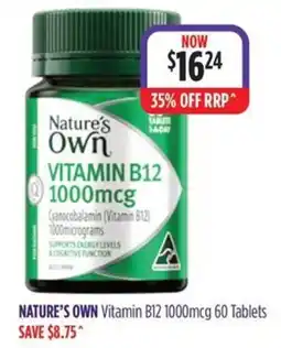 Wizard Pharmacy Nature's Own Vitamin B12 1000mcg offer