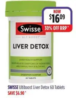 Wizard Pharmacy Swisse Ultiboost Liver Detox offer