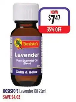 Wizard Pharmacy Bosisto's Lavender Oil offer