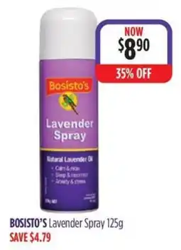 Wizard Pharmacy Bosisto's Lavender Spray offer