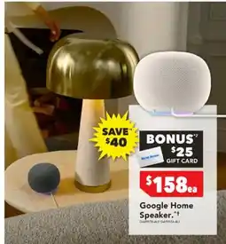 Harvey Norman Google Home Speaker offer
