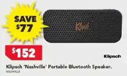 Harvey Norman Klipsch 'Nashville' Portable Bluetooth Speaker offer
