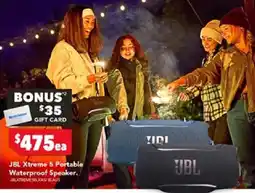 Harvey Norman JBL Xtreme 5 Portable Waterproof Speaker offer