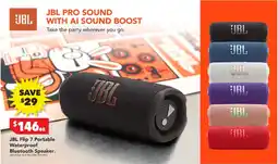 Harvey Norman JBL Flip 7 Portable Waterproof Bluetooth Speaker offer