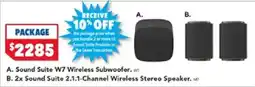 Harvey Norman LG Sound Suite W7 Wireless Subwoofer offer