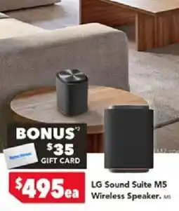 Harvey Norman LG Sound Suite M5 Wireless Speaker offer