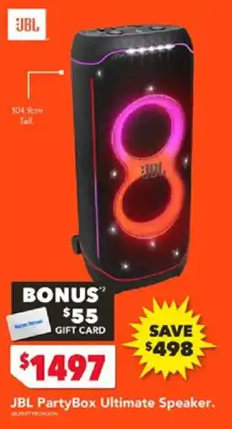 Harvey Norman JBL PartyBox Ultimate Speaker offer