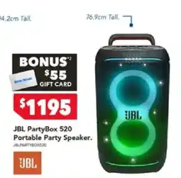Harvey Norman JBL PartyBox 520 Portable Party Speaker offer