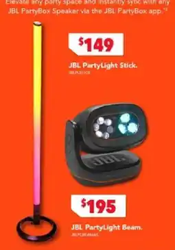 Harvey Norman JBL PartyLight Stick offer