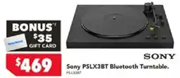 Harvey Norman Sony PSLX3BT Bluetooth Turntable offer