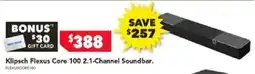 Harvey Norman Klipsch Flexus Core 100 2.1-Channel Soundbar offer