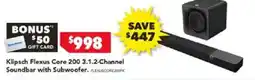 Harvey Norman Klipsch Flexus Core 200 3.1.2-Channel Soundbar with Subwoofer offer