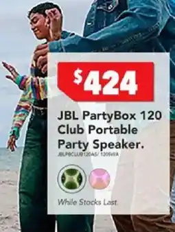 Harvey Norman JBL PartyBox 120 Club Portable Party Speaker offer