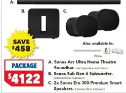 Harvey Norman Sonos Arc Ultra Home Theatre Soundbar offer