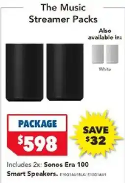Harvey Norman The Music Streamer Packs offer