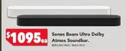 Harvey Norman Sonos Beam Ultra Dolby Atmos Soundbar offer