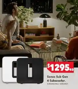 Harvey Norman Sonos Sub Gen 4 Subwoofer offer