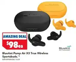 Harvey Norman BlueAnt Pump Air X3 True Wireless Sportsbuds offer