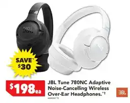 Harvey Norman JBL Tune 780NC Adaptive Noise-Cancelling Wireless Over-Ear Headphones offer