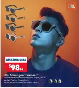 Harvey Norman JBL Soundgear Frames offer