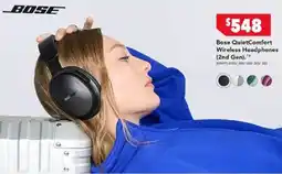 Harvey Norman Bose QuietComfort Wireless Headphones (2nd Gen) offer