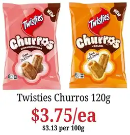 Farmer Jack's Twisties Churros offer