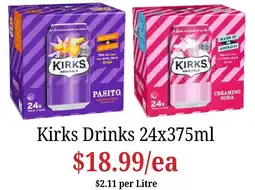 Farmer Jack's Kirks Drinks offer