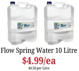 Farmer Jack's Flow Spring Water offer