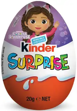IGA Kinder Surprise Chocolate Egg Selected Varieties offer